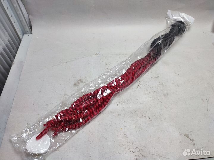 Красные косы на шлем новые