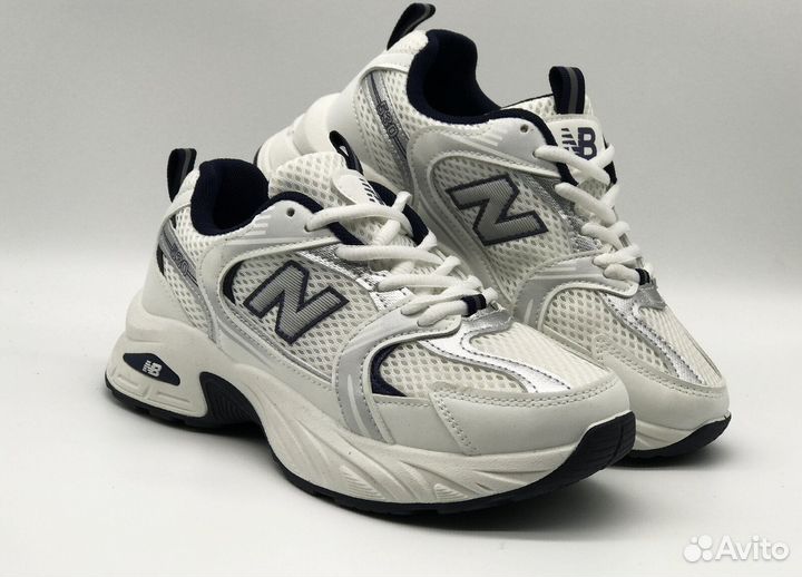 NB 530: Женские, белые, 36-41, элегантность