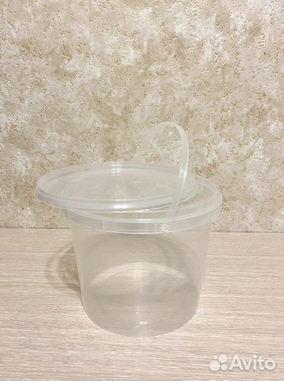 Пластиковые ведерки от 500 мл до 3 л