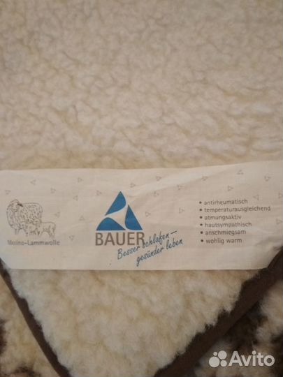 Детское одеяло bauer 100 шерсть меринос