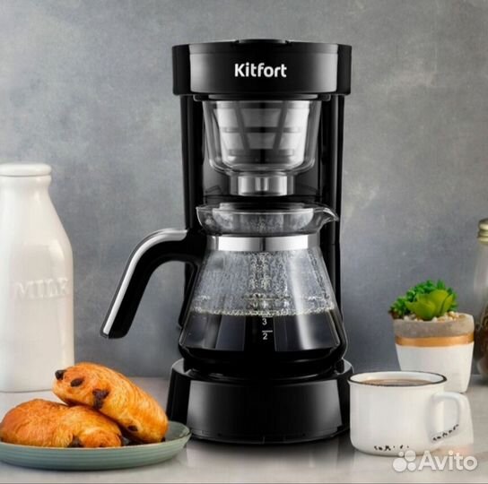 Кофеварка «2 в 1» Kitfort кт-759 новая