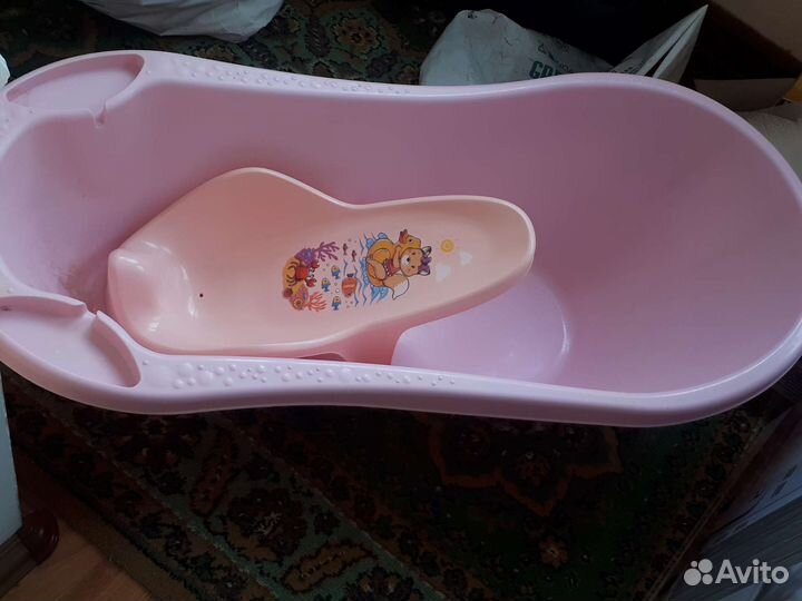 Ванночка для купания с горкой