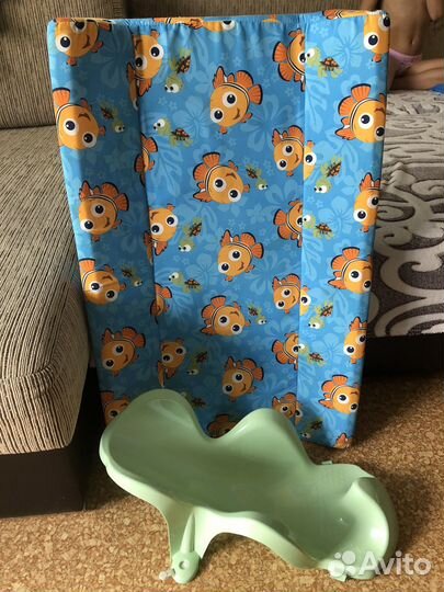 Пеленальная доска и горка для ванны