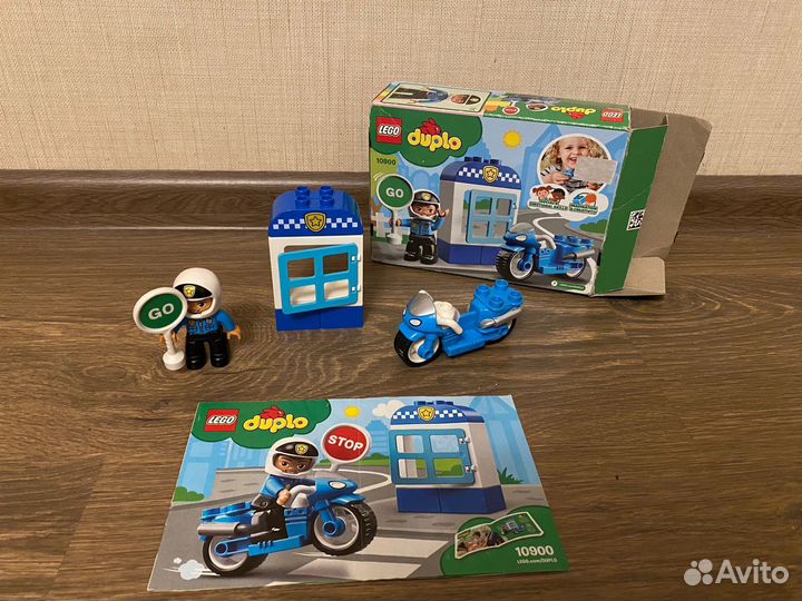 Lego duplo полицейский мотоцикл