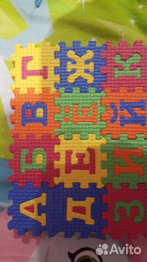 Игрушки(барабан,пазлы мягкие)