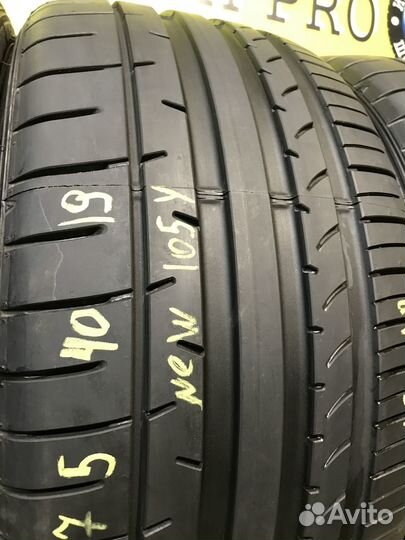 Dunlop SP Sport Maxx 050+ 245/45 R19 и 275/40 R19 102Y