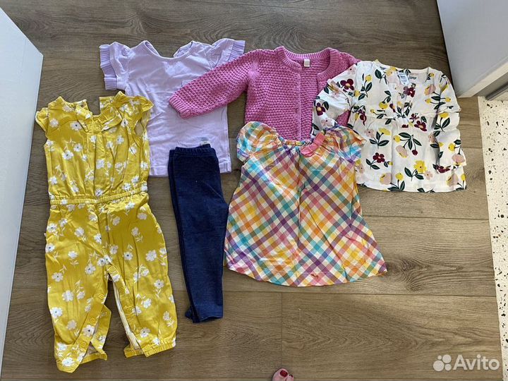 Одежда для девочки 12-18 месяцев пакетом