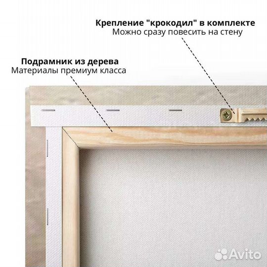 Печать на холсте. Натяжка на подрамник