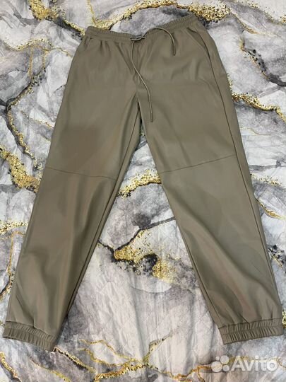 Кожаные штаны женские 46