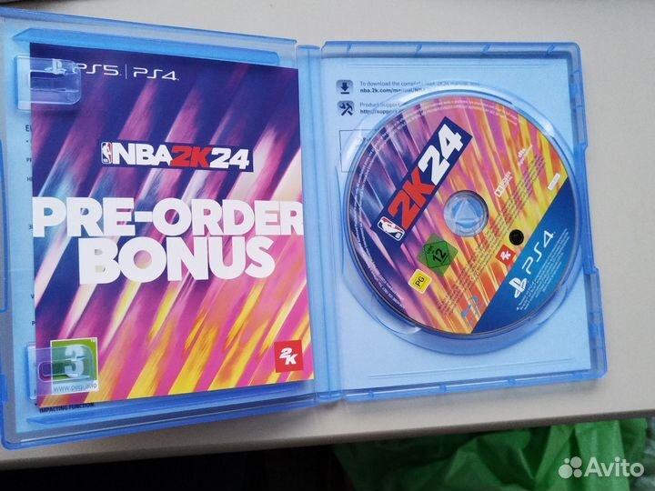 Диск на ps4 nba2k24