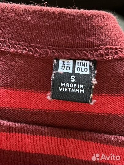 Лонгслив uniqlo женский полосатый