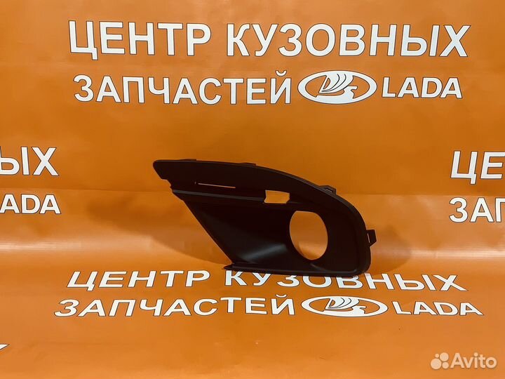 Облицовка перед бампера под птф левая Granta FL