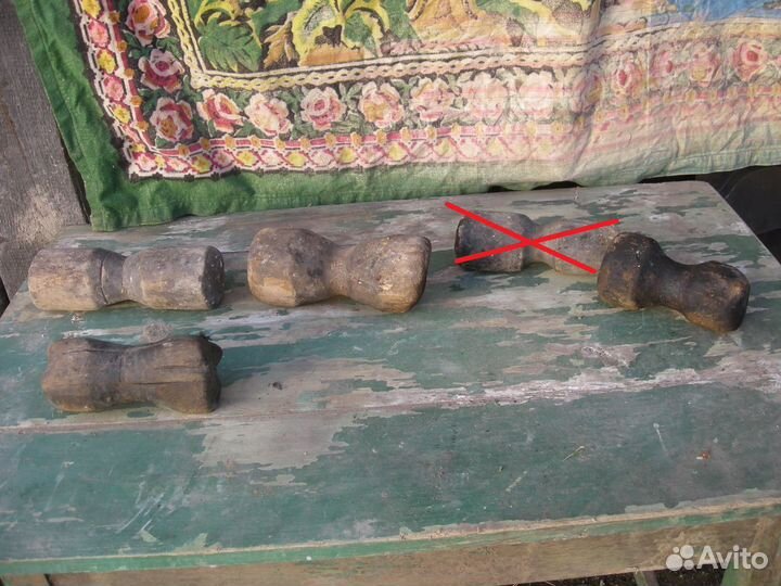 Каток для ухвата деревянный чугунный самовывоз