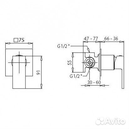 Смеситель для душа Migliore Kvant 25400 золото