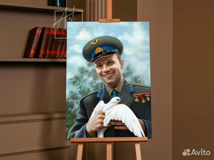 Портрет Гагарина 50х70см