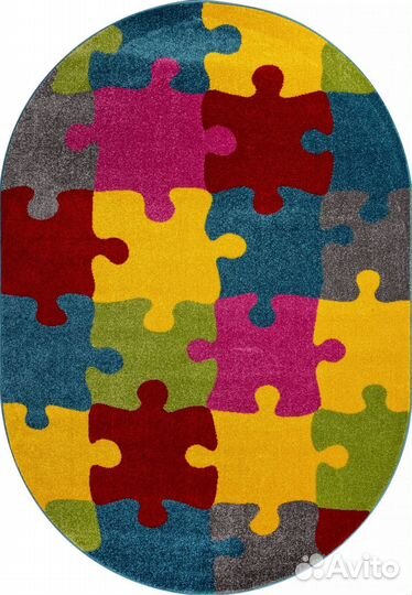 Детские ковры овальные 3х3 м