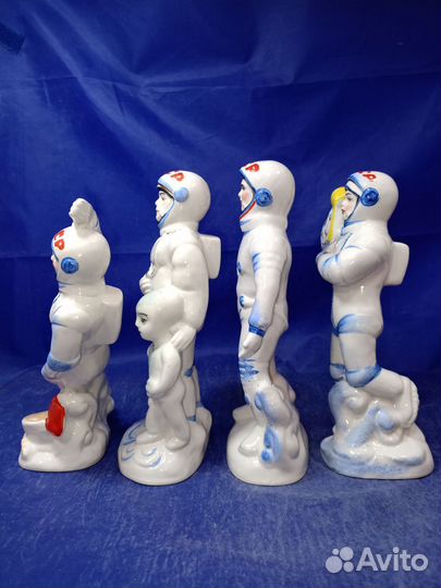 Коллекция фарфоровых статуэток Космонавты СССР Кос