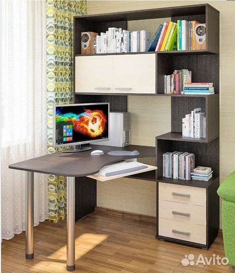 Компьютерный, письменный стол угловой
