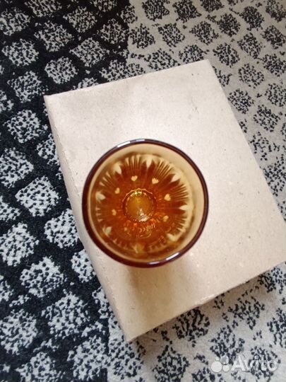 Стопки редкие из карамельного стекла, СССР, новые