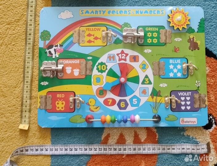 Бизиборд деревянный новый для малышей