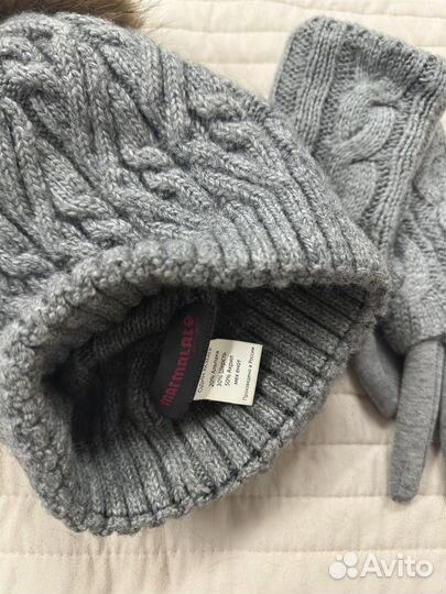Шапка зимняя в комплекте с перчатками
