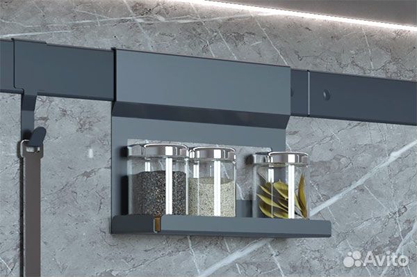 Крючки и полка для перфорированного рейлинга