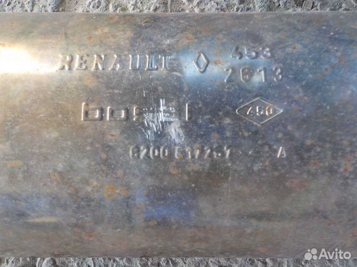 Глушитель renault logan