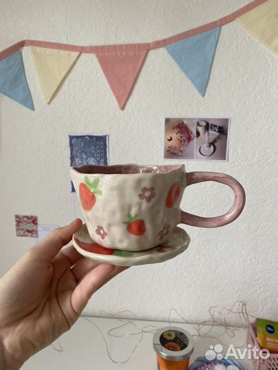 Чашка ручная работа