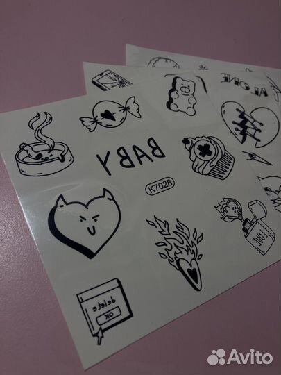 Временные переводные татуировки