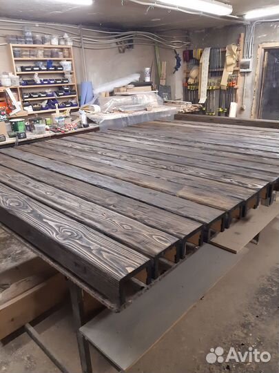 Фальшбалки, имитация балок из массива дерева