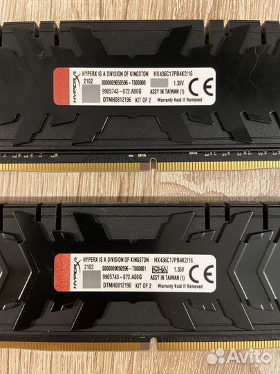 Оперативная память ddr4 hyperx predator 32x4