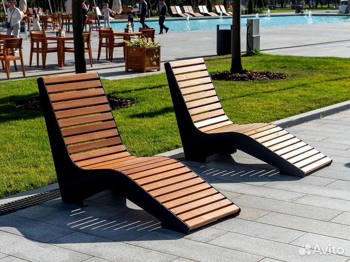 Шезлонг деревянный