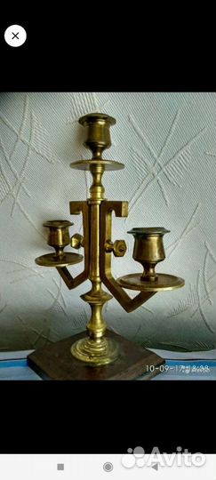 Подсвечник латунь бронза