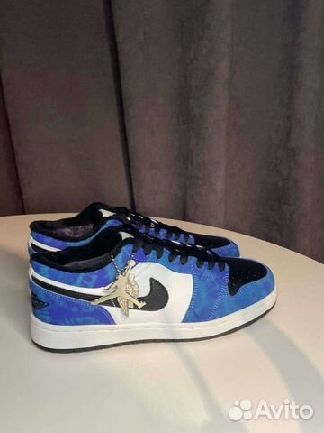 Кроссовки зимние Nike air jordan 1 low Tie Dye