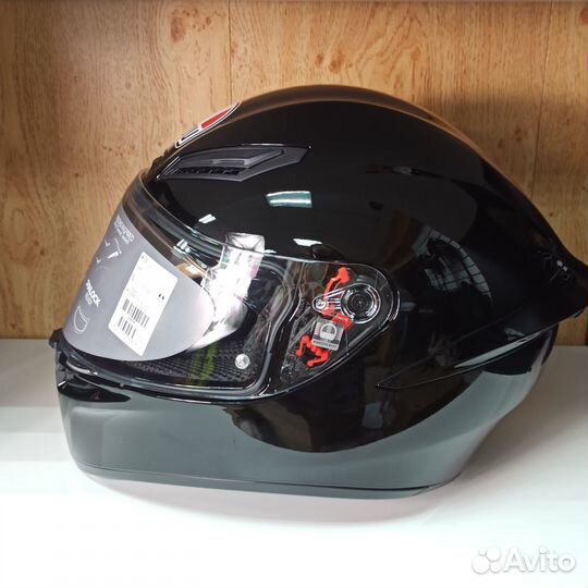 Мотошлем AGV K-1 E2206 Черный глянцевый