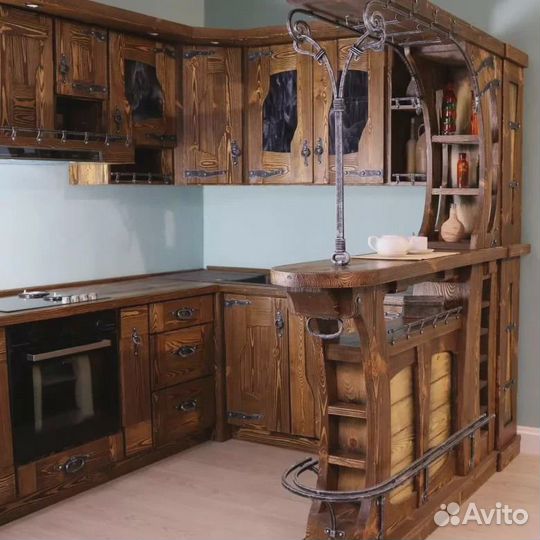 Кухня с барной стойкой