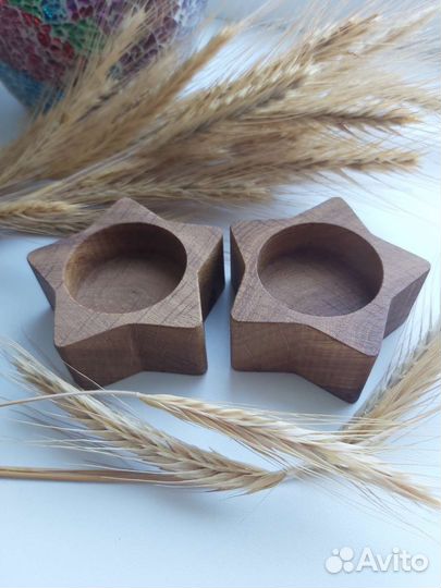 Подсвечники из дерева