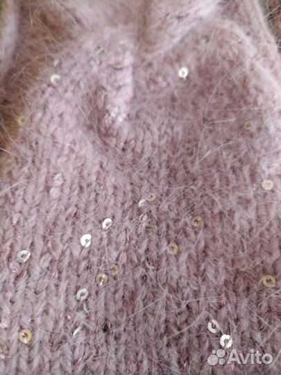 Женская вязаная повязка на голову