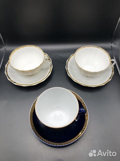 Чайные пары и Блюдца СССР. Лот. Лфз. Дулево