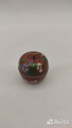 Шкатулка Яблоко Китай первая половина XX в. Высо