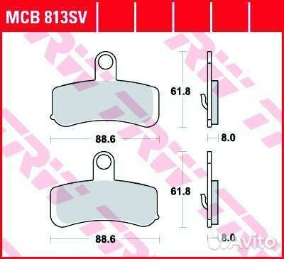 Колодки Lucas mcb813sv