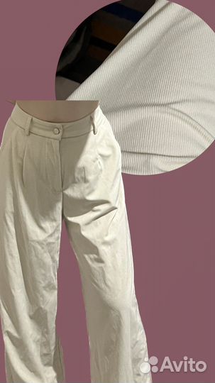 Брюки женские широкие вельветовые