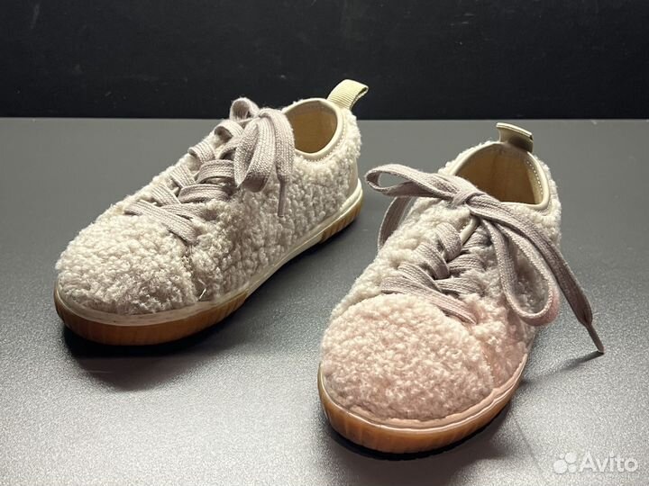 Меховые кеды zara