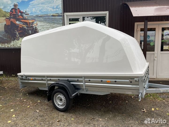 Прицеп мзса 3,5*1,5 м с пластиковой крышкой