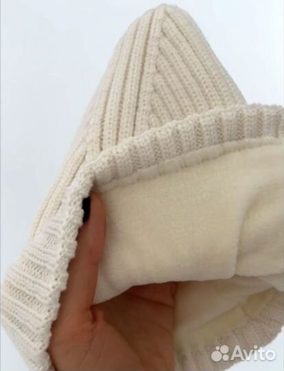 Комплект шапка снуд эльф/гномик