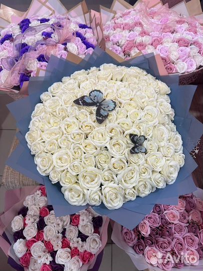 Цветы букеты из мыла ручной работы