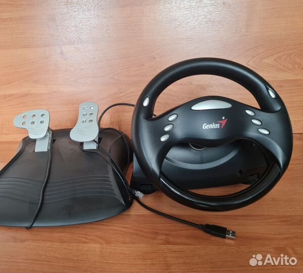 Руль и педали Genius Speed Wheel 3 Wheel