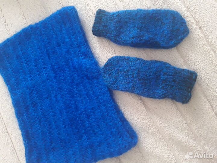 Варежки и Снут вязаные ручной работы