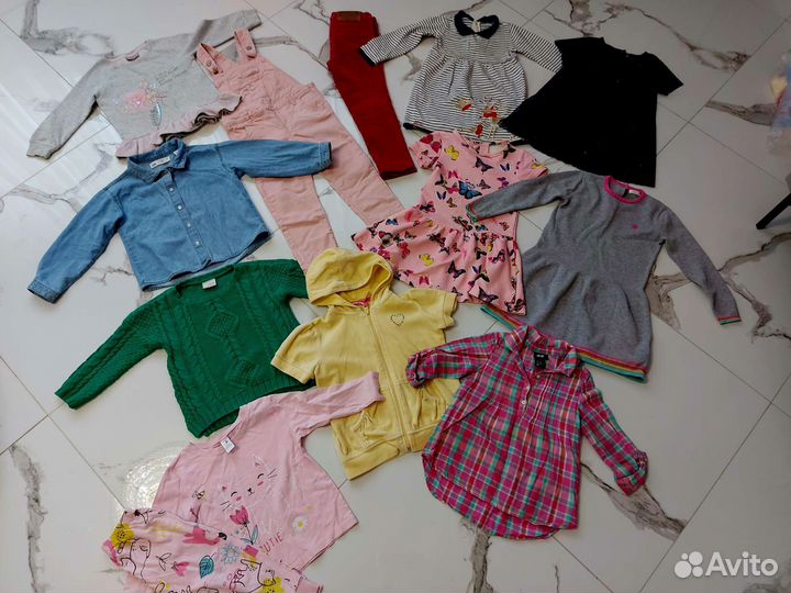 Детские вещи пакетом для девочек zara,hn,next3-5л
