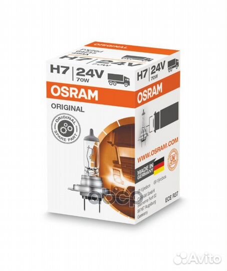 Лампа H7 24V 70W PX26d original line качество о